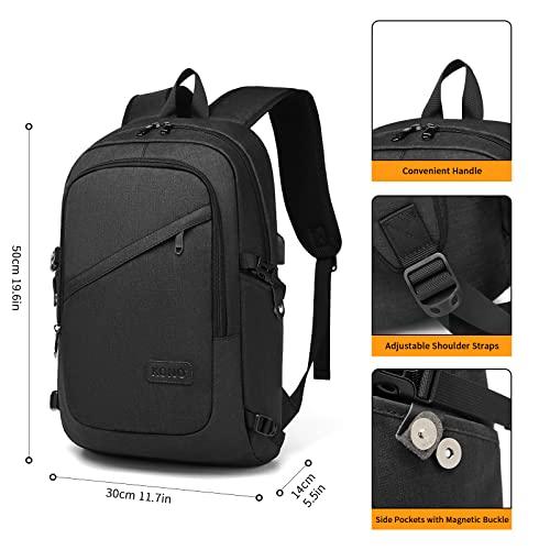 Anti-Theft Laptop Backpack with USB Port - 15.6 Inch