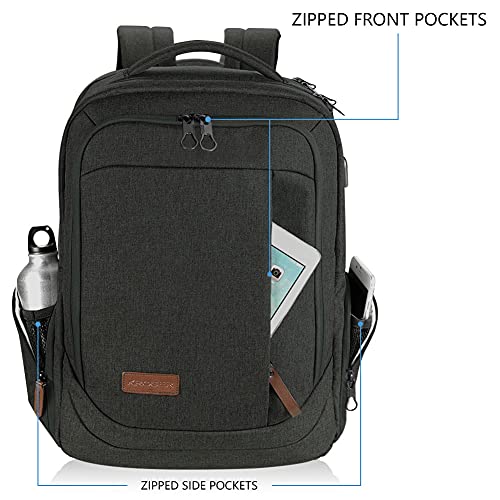 KROSER Large Laptop Backpack with USB Charging Port