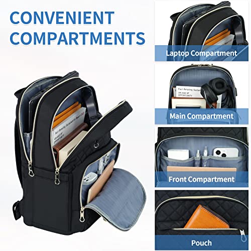 KROSER 15.6" Stylish Laptop Backpack with USB Charging