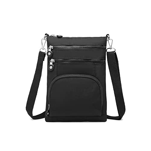 Kono Multi-Pocket Black Designer Crossbody Bag