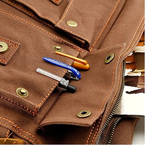 Vintage Canvas Mens Messenger Bag for 14.5-inch Laptop