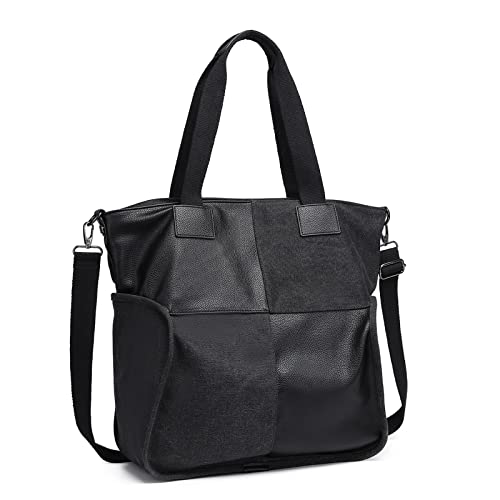 Kono Plaid Canvas Tote Bag for Women