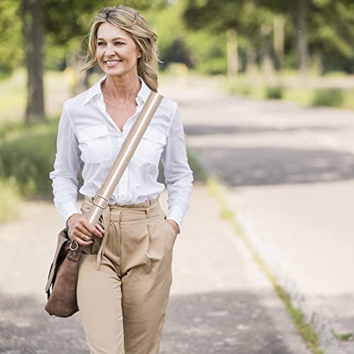 Coffee Wide Shoulder Strap for Designer Handbags