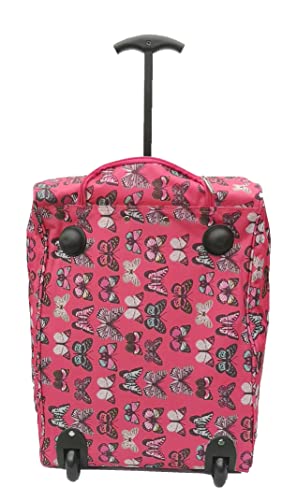 Designer Butterfly Pink Cabin Bag for Airlines and Travel
