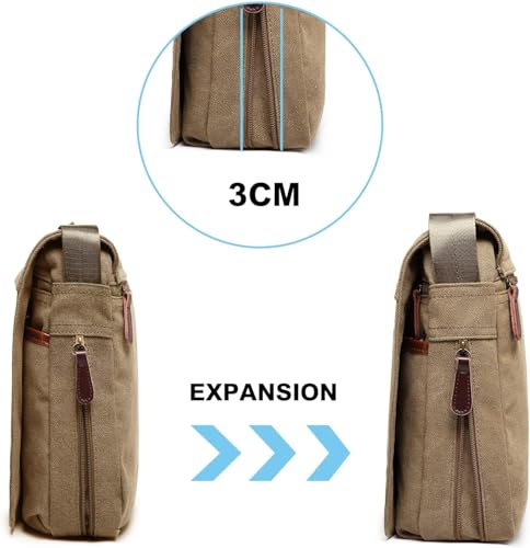 13" Designer Waterproof Messenger Shoulder Bag for Travel Business