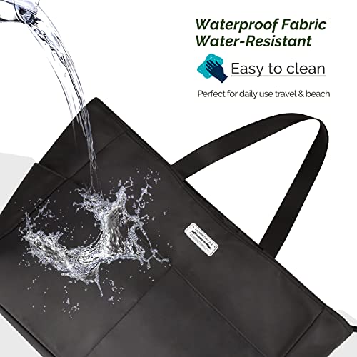 Large Waterproof Beach Bag for Women - Lightweight Travel Bag