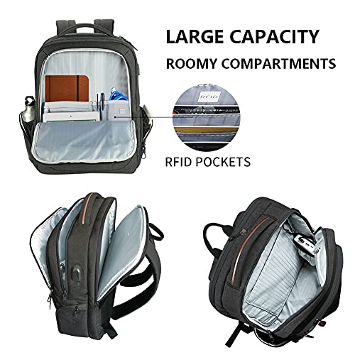 KROSER Large Laptop Backpack with USB Charging Port