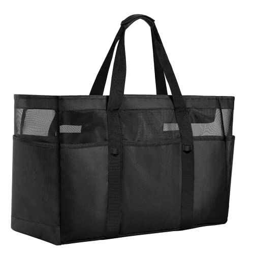 JUYANO Strandtasche Große XXL mit Reißverschluss und Innentasche