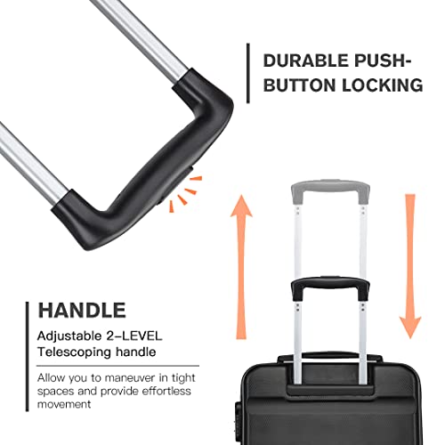 Kono Lightweight Hand Luggage with Combination Lock