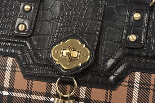 Designer Plaid Laptop Tote Bag, Fits 17