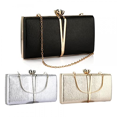 Designer Handbag with Top Handle - Gold color, One size
