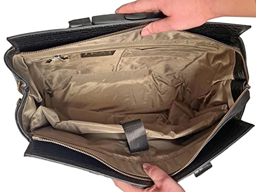 Designer Plaid Laptop Tote Bag, Fits 17