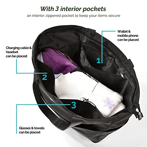 Large Waterproof Beach Bag for Women - Lightweight Travel Bag