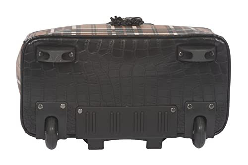 Designer Plaid Laptop Tote Bag, Fits 17