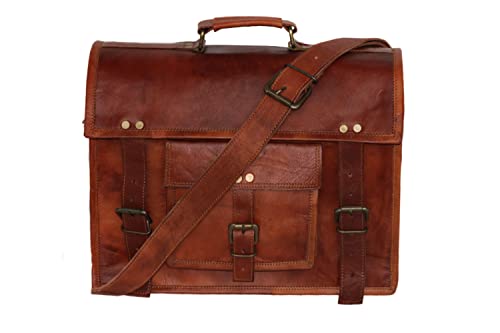 Small Leather Messenger Bag for Women & Men