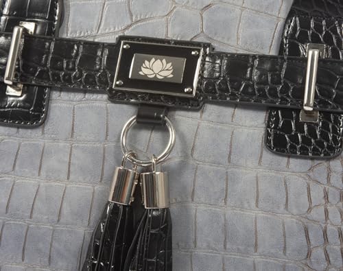 Greystone Alligator Crocodile Designer Rolling Tote Bag