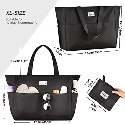 Large Waterproof Beach Bag for Women - Lightweight Travel Bag