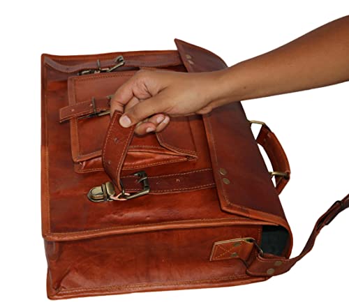 Small Leather Messenger Bag for Women & Men