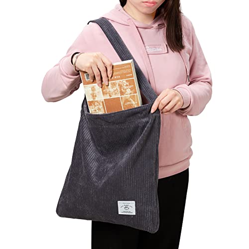 KALIDI Corduroy Totes: Women's Fashionable Water Repellent Handbag