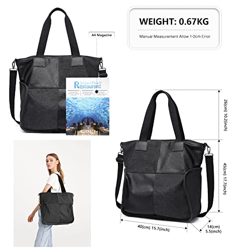 Kono Plaid Canvas Tote Bag for Women