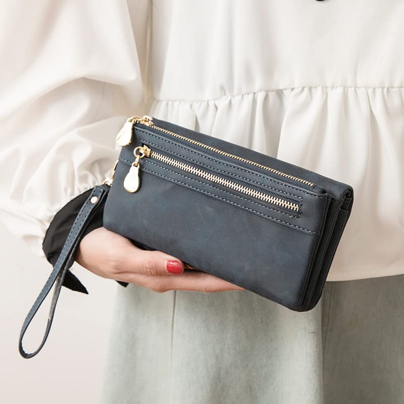 Hanaso Soft Leather Ladies Wallet with Wrist Strap