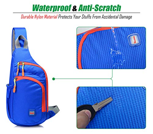 Blue Gisdanchz Small Rucksack: Stylish Waterproof Man Bag