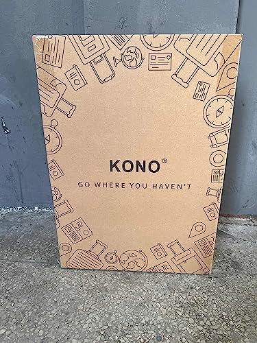 Kono Fashion Hand Luggage: Lightweight Cabin Suitcase (20", Grey)