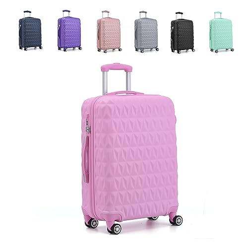 Designer Rose Pink Cabin Carry On Suitcase