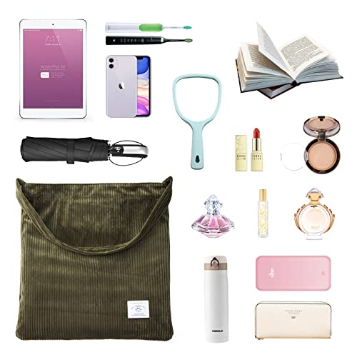 KALIDI Corduroy Totes: Women's Fashionable Water Repellent Handbag