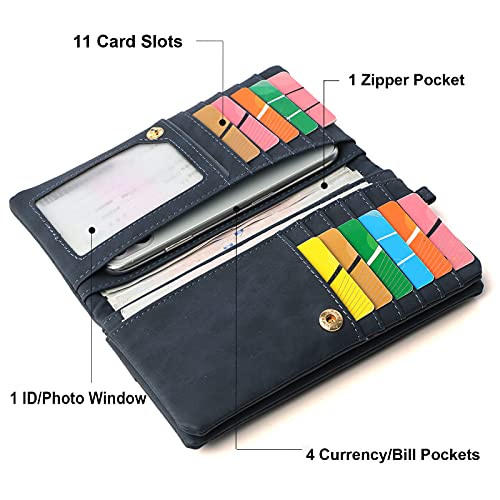 Hanaso Soft Leather Ladies Wallet with Wrist Strap