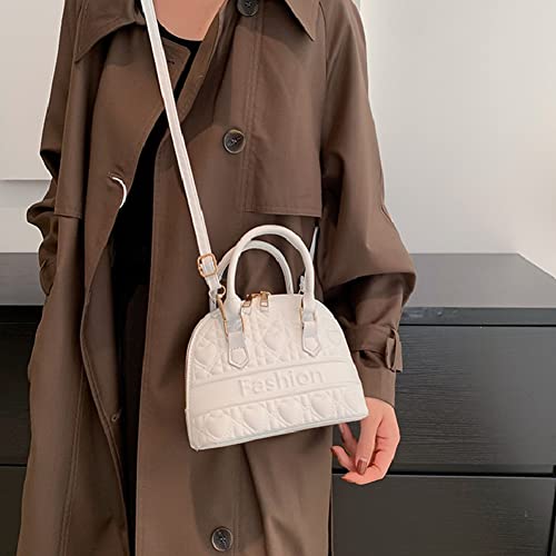 White Shell Shape Designer Shoulder Bag