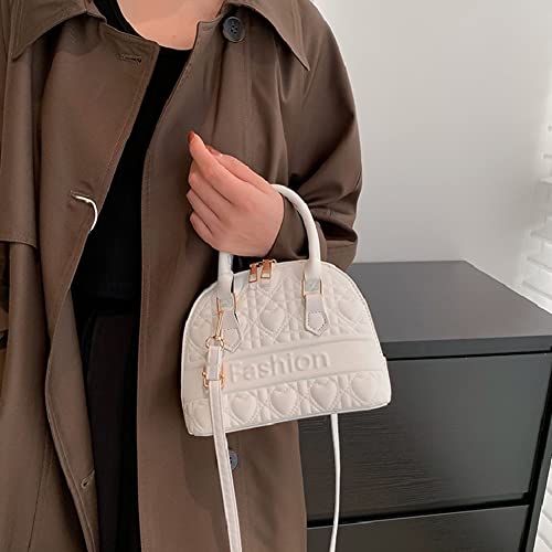 White Shell Shape Designer Shoulder Bag