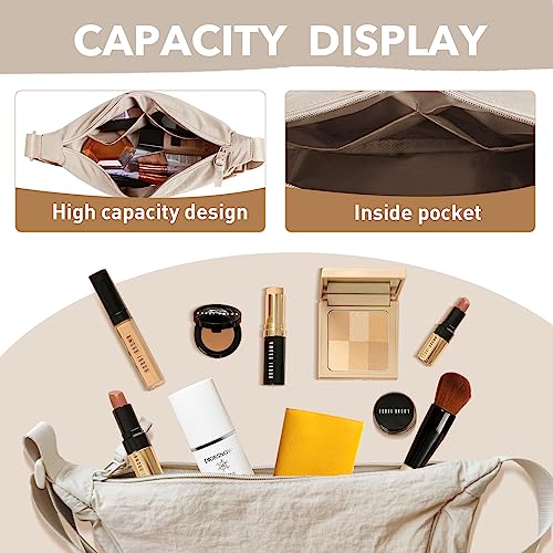 GoPaw Nylon Crescent Crossbody Bag for Women