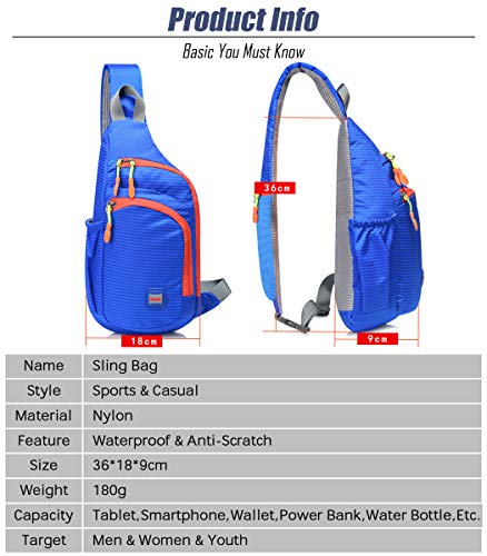 Blue Gisdanchz Small Rucksack: Stylish Waterproof Man Bag