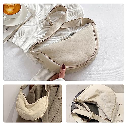 GoPaw Nylon Crescent Crossbody Bag for Women