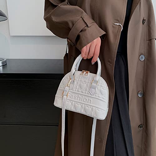 White Shell Shape Designer Shoulder Bag