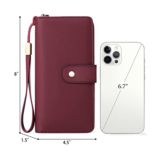 Stylish RFID Blocking Leather Women's Wallet with Card Slots