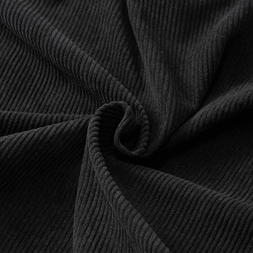 Large Black Cord Tote Bag for Women