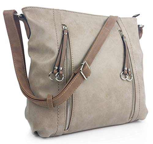 Camel Milano Faux Leather Designer Ladies Handbag