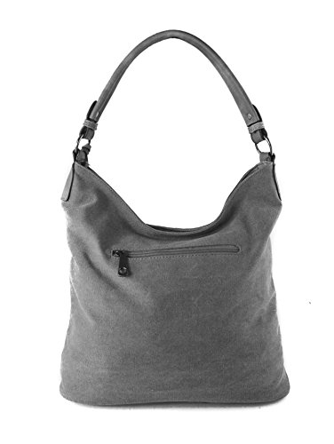 Redfox Rhinestone Star Canvas Shoulder Bag - Large Size