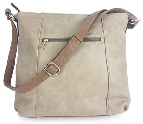 Camel Milano Faux Leather Designer Ladies Handbag
