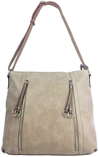 Camel Milano Faux Leather Designer Ladies Handbag