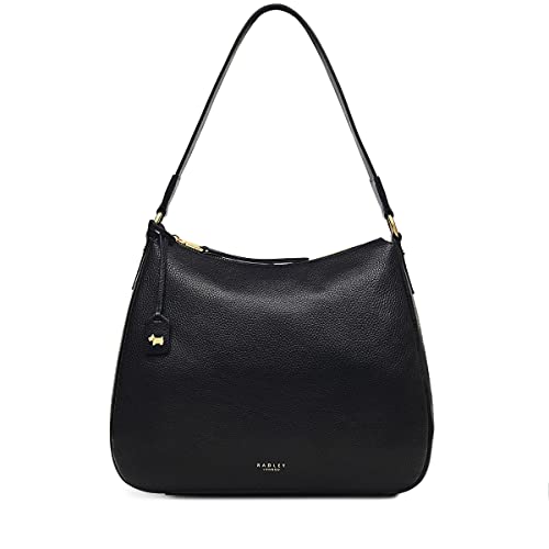 Radley London Large Leather Zip-Top Shoulder Bag, Black
