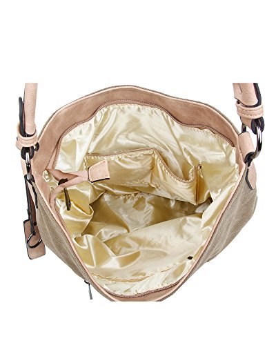 Redfox Rhinestone Star Canvas Shoulder Bag - Large Size
