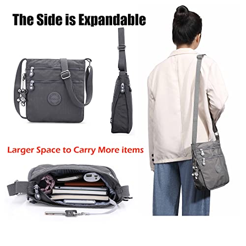 Grey Designer Crossbody Shoulder Bag for Women
