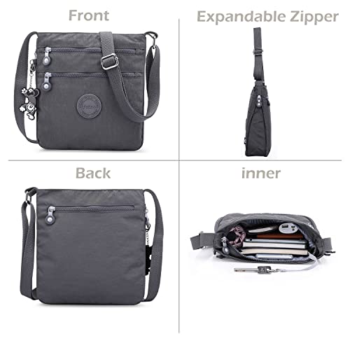 Grey Designer Crossbody Shoulder Bag for Women