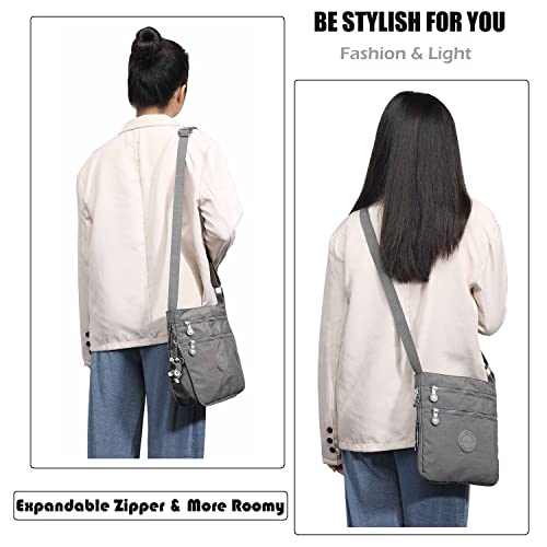 Grey Designer Crossbody Shoulder Bag for Women