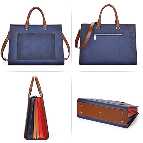 CLUCI Leather Laptop Bag 15.6" Briefcase Women's Business