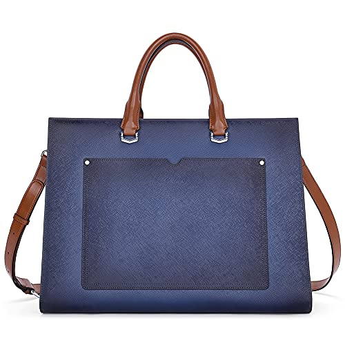 CLUCI Leather Laptop Bag 15.6" Briefcase Women's Business