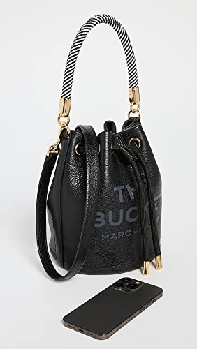 Marc Jacobs Women's The Leather Bucket Bag, Black, One Size
